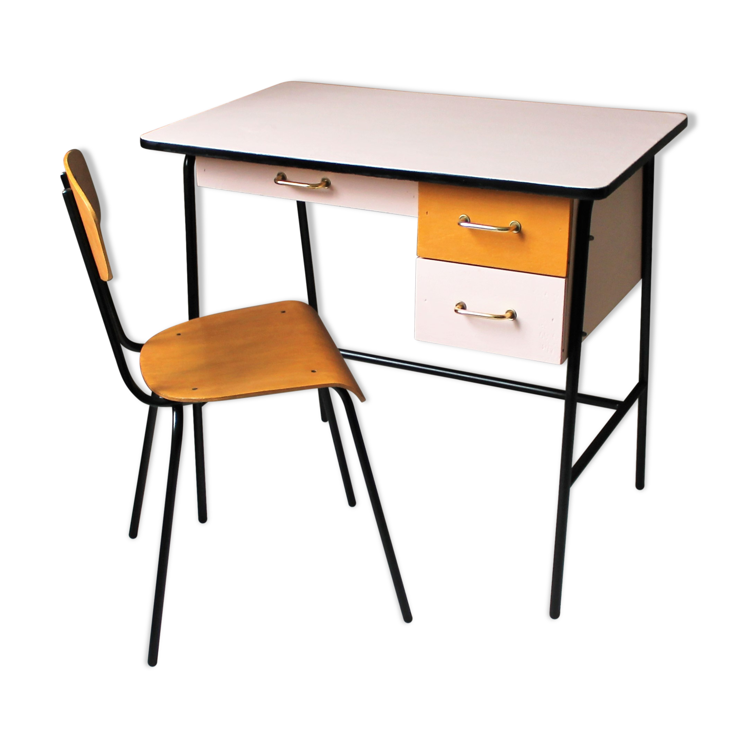 Bureau & chaise des années vintage