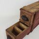 Wooden storage box for cards from the 1920s and 1930s