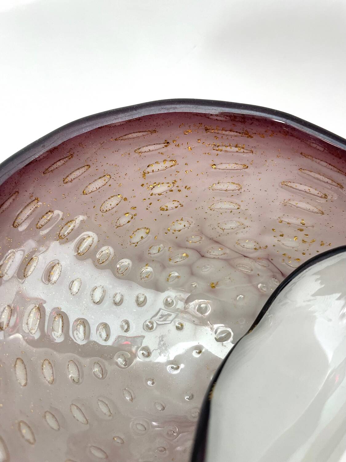 Sommerso ashtray, Barovier & Toso, Murano