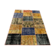 Distressed vintage turkish patchwork rug 178x133 cm wool medium