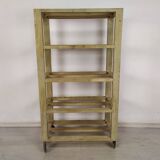 Patinated rolling shelf