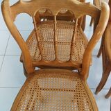 6 chairs in natural canning