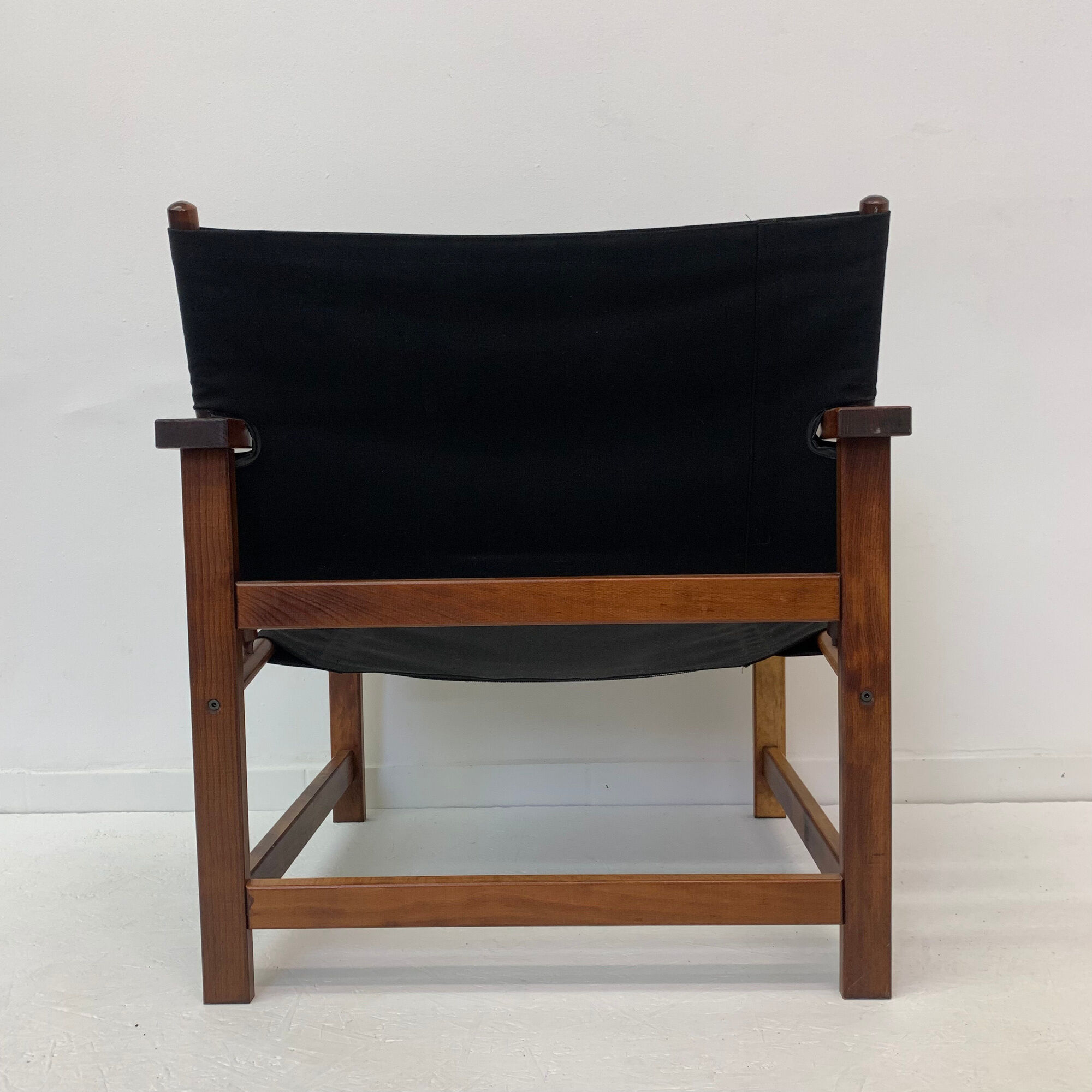 Mid-century desgn safari chair by Hyllinge Møbler Denmark , 1970’s