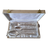 Trio de couverts en métal argenté