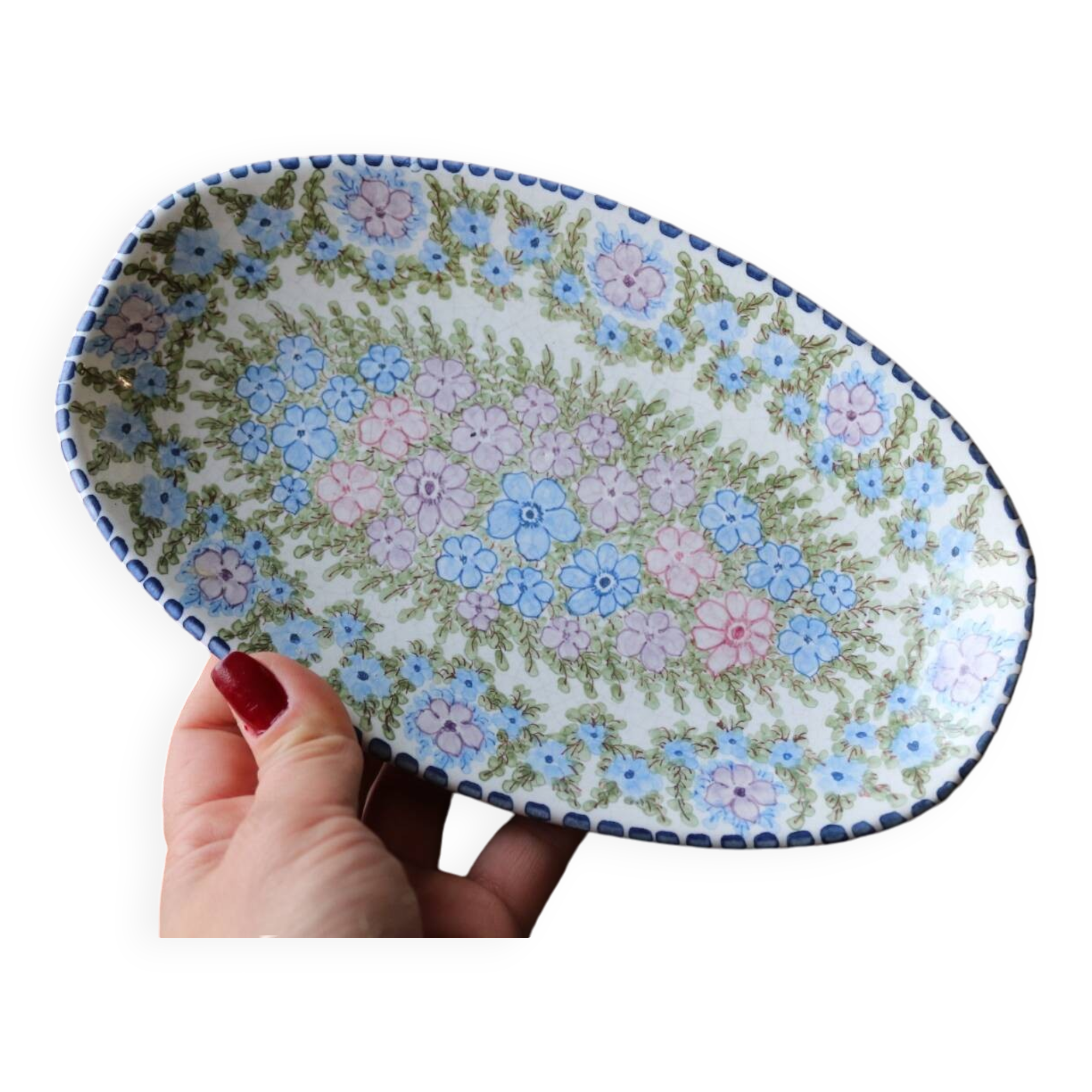 Coupelle vide poche en céramique peinte séville