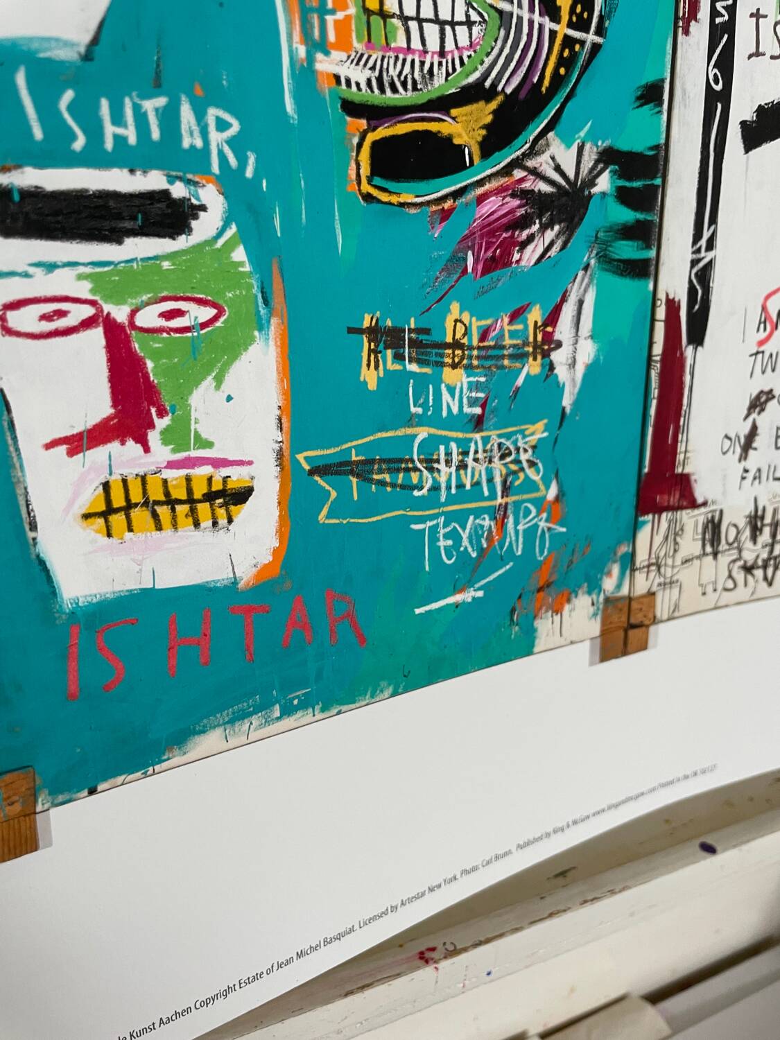 Jean Michel Basquiat (1960-1988), Ishatar 1983, publié par King McGaw, sous licence Arestar New York
