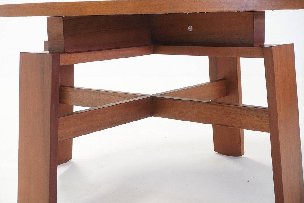 Vintage Italian Round Dining Table by Silvio Coppola for Bernini, 1970s
