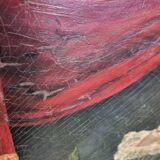 Art Nouveau Painting With A Maiden Belgian School, late 1800s