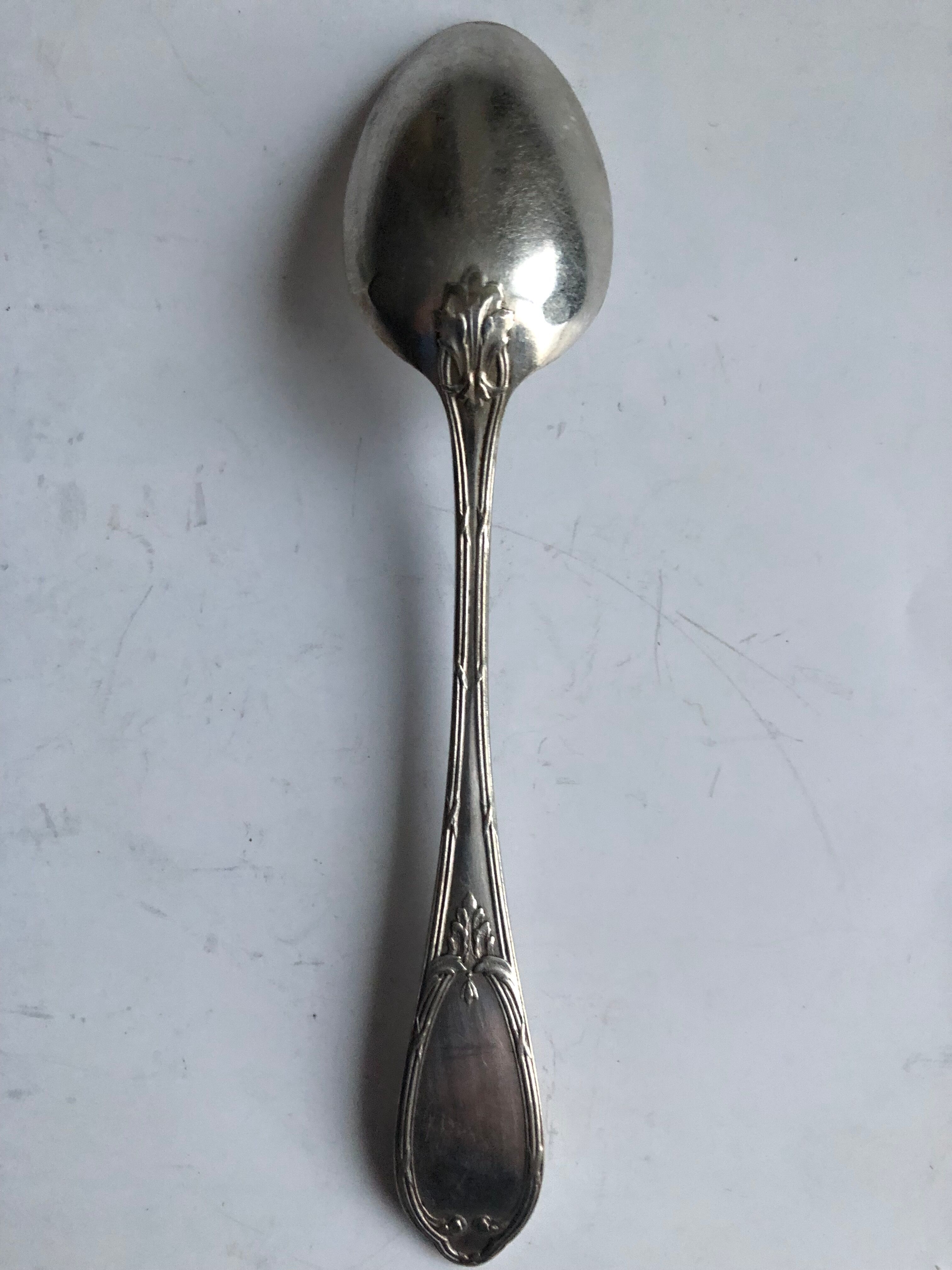 6 teaspoons of silver metal