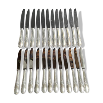 Box of 24 knives – Silver plated