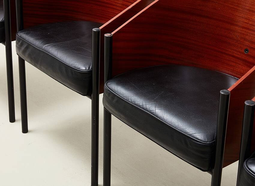 Philippe Starck Set of 5 Costes Dining Chairs for Driade Aleph Italy 1984