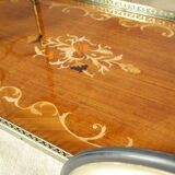 Desserte bar vintage in mahogany marquetry