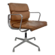 Eames Herman Miller tan / camel leather Soft Pad Group chair