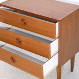 Scandinavian teak vintage chest of drawers