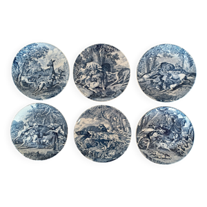 Assiettes en porcelaine - chasse