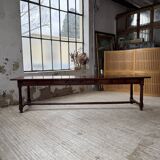 XXL table in solid dark walnut 3m