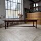 Table XXL noyer massif foncé 3m