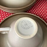 Tasses Salins France émaillé imitant le grès