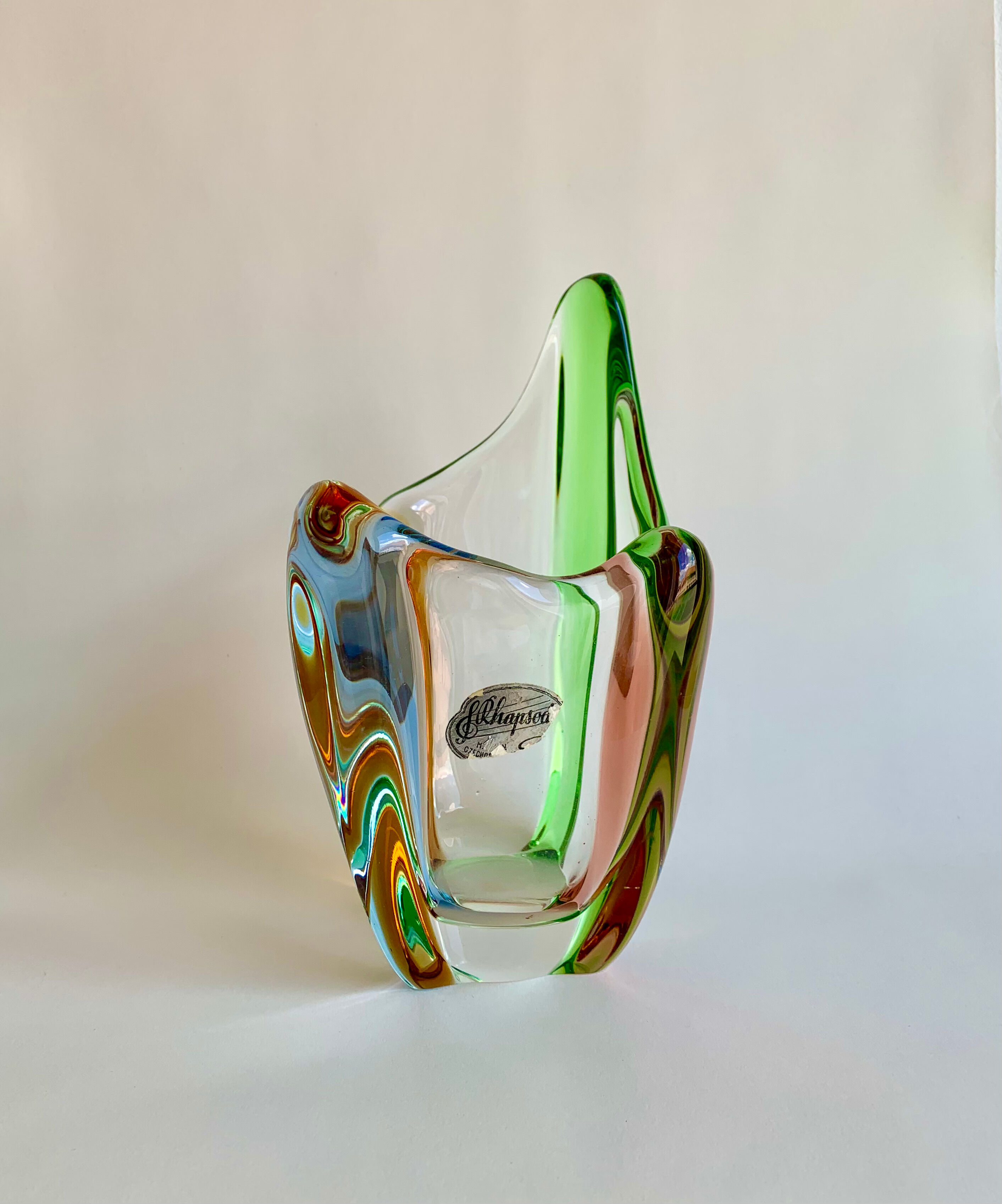 Vase by F. Zemek, Czechoslovakia, 1970s