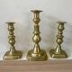 Victorian brass candlesticks