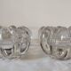 Lot de 4 bougeoirs en cristal