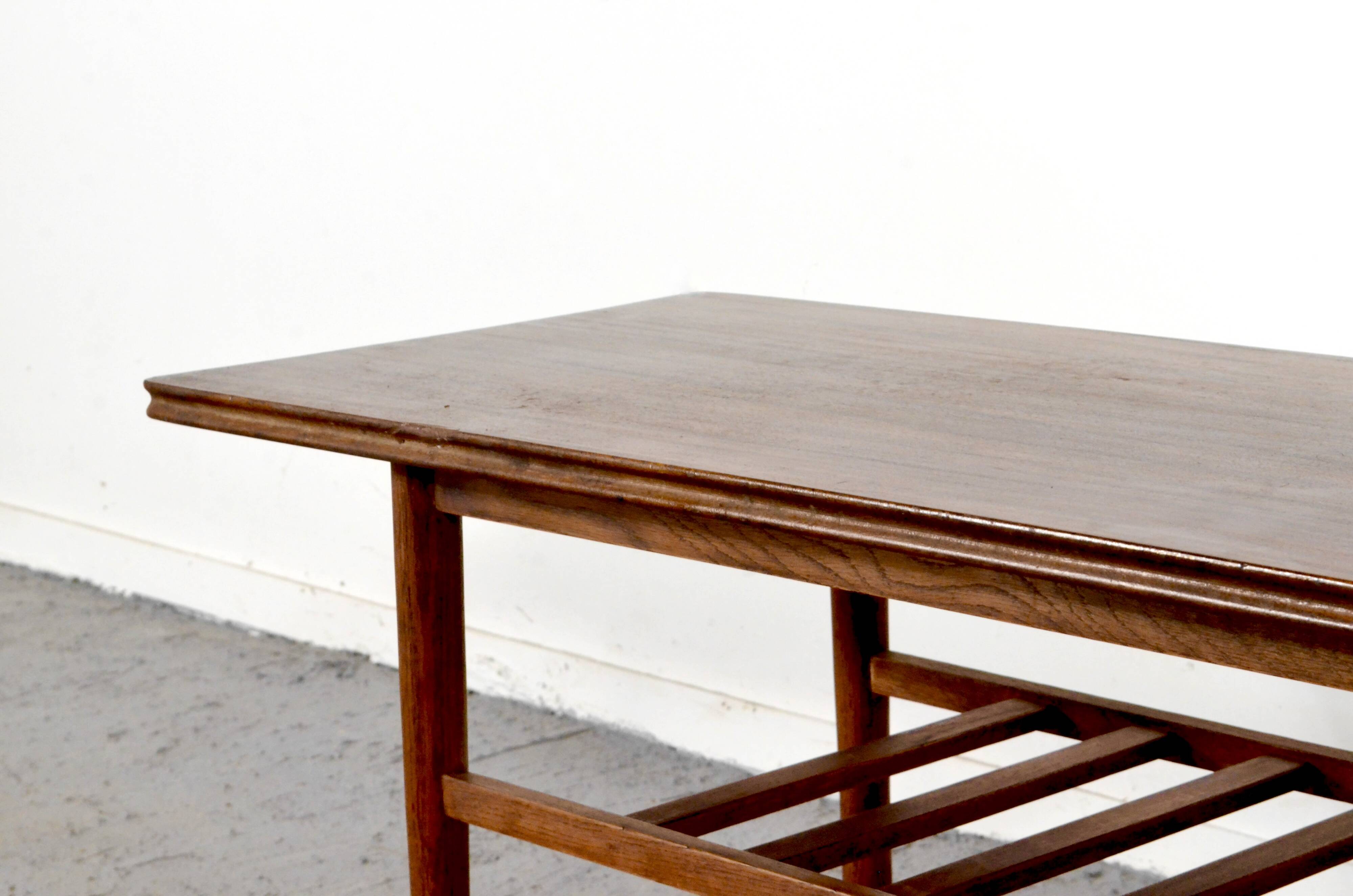 Table basse à deux niveaux Afromosia de Richard Hornby pour Heal, style vintage du milieu du siècle
