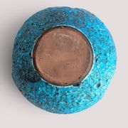 Turquoise ceramic fruit bowl by Charles Cart Vallauris, circa the 1960s.