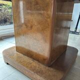 Art Deco table in amboyna burl