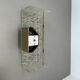 Large 35cm cubic Hollywood Regency Ice Glass Wall Light by J.T. Kalmar 1950
