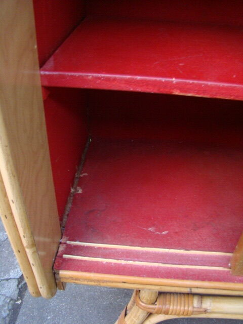 Rattan/vintage wicker sideboard 50/60