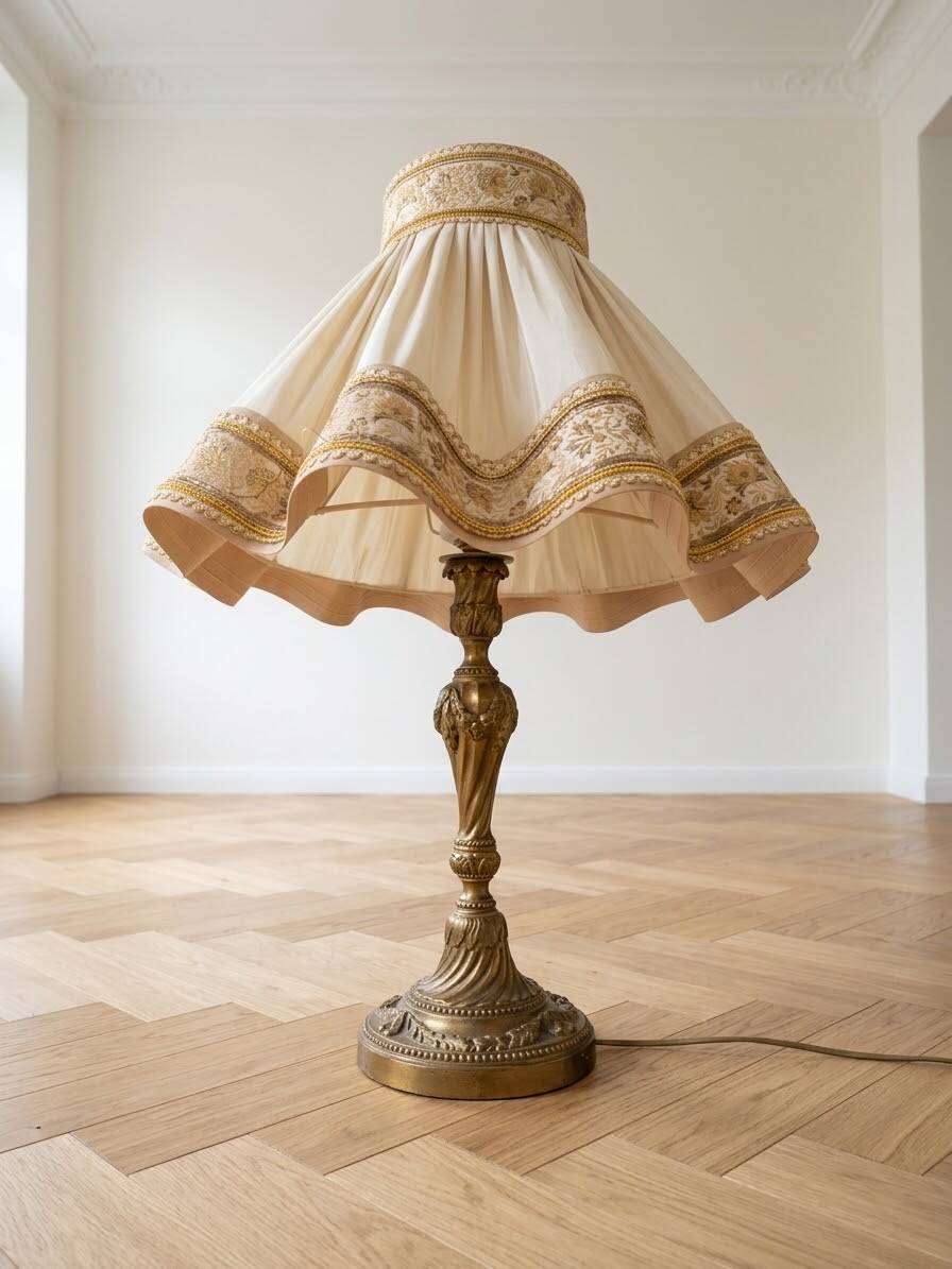 Classic gold metal table lamp