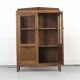 Antique Dutch Art Deco Bookcase or Liquor Cabinet