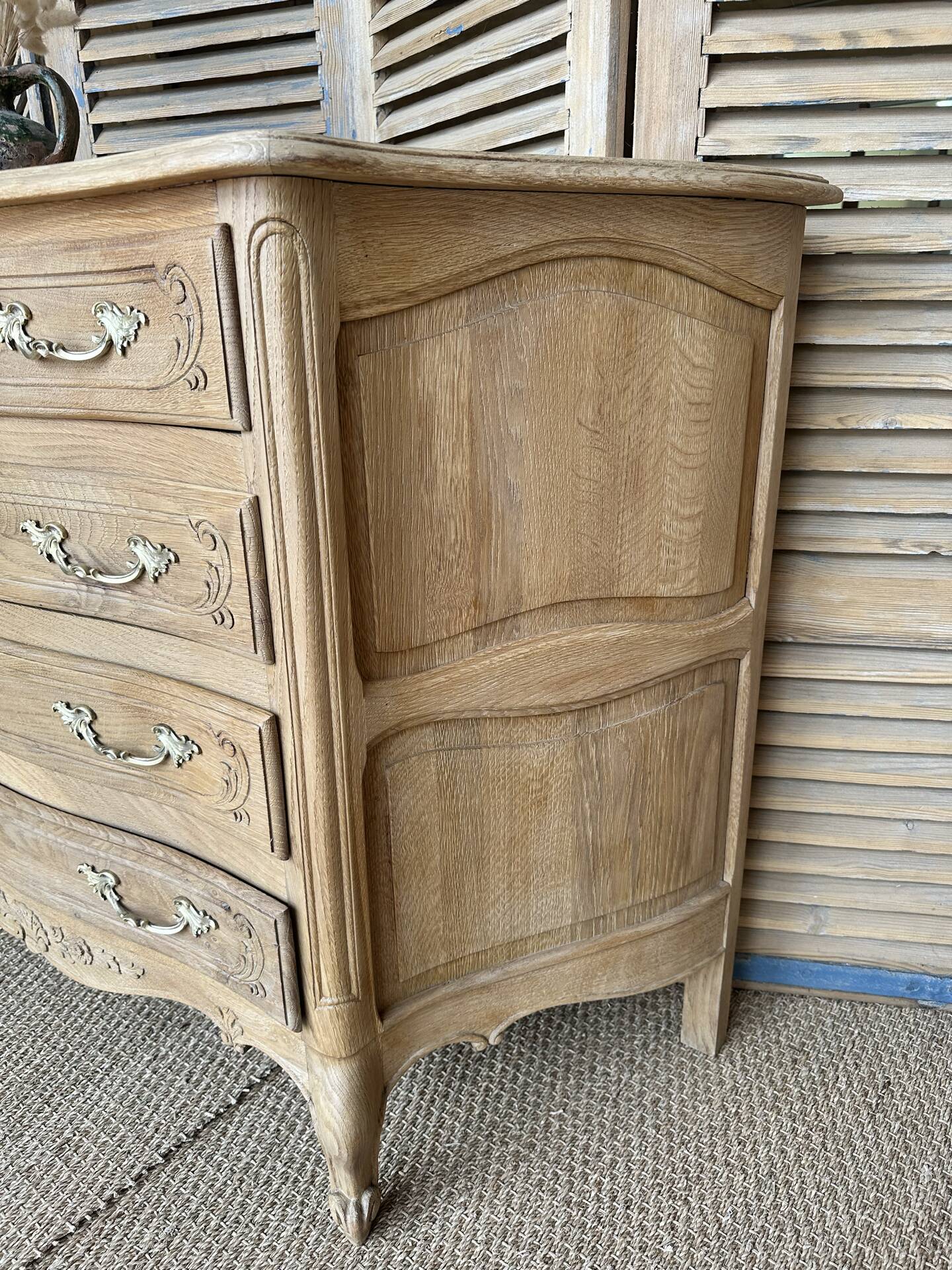 Antique oak chest of drawers – Louis XV style – 4 drawers