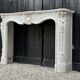 Louis XV Style Fireplace In Carrara Marble, Circa 1880