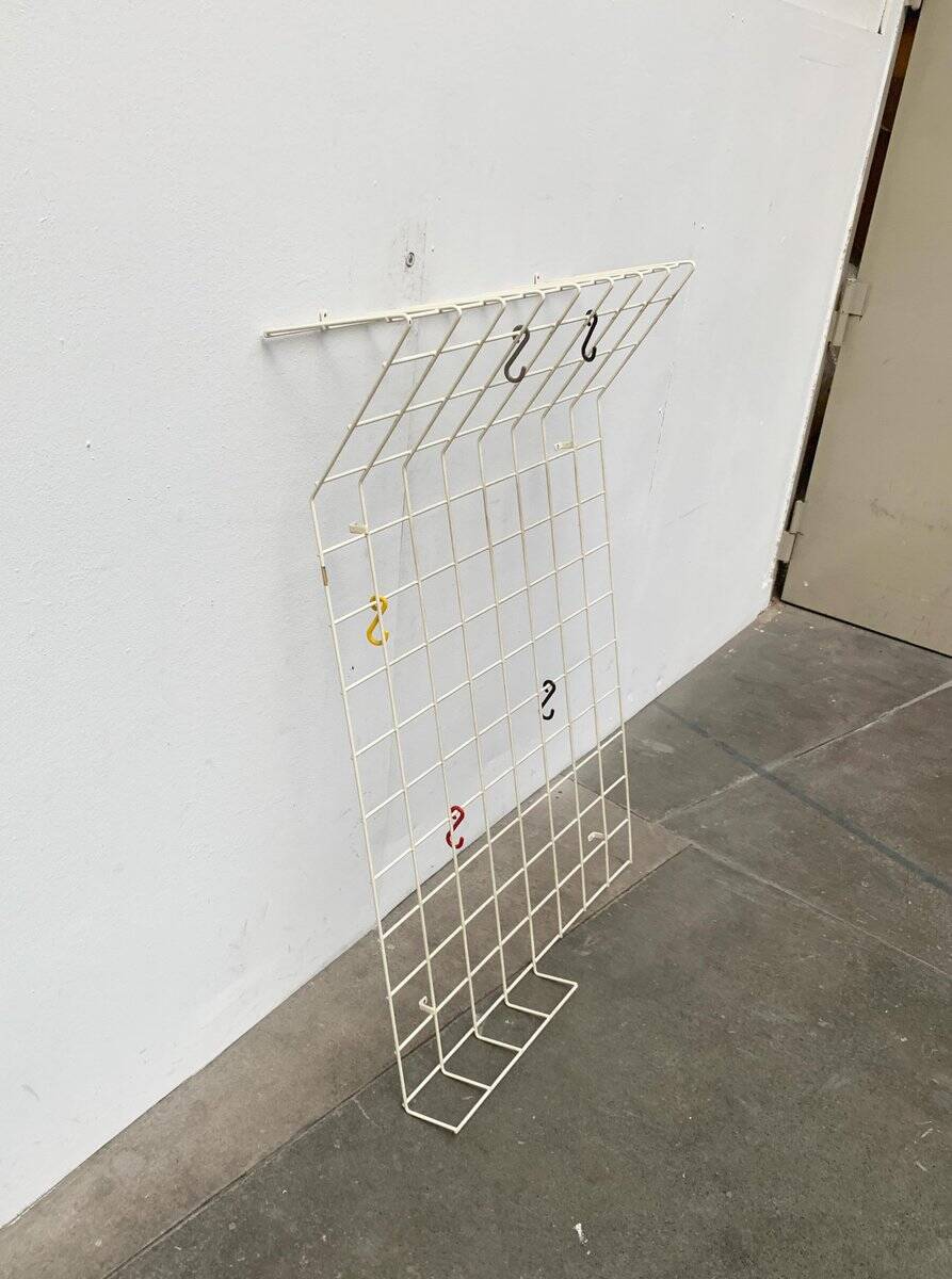 Mid-century German minimalist rope coat rack from the 1960s.