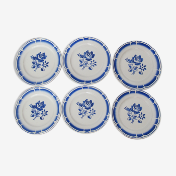 6 assiettes plates de Badonviller