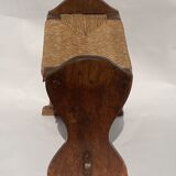 Antique monastry wabi sabi stool or hocker