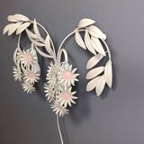 Vintage floral  wall lamp by Hans Kögl , 1970s