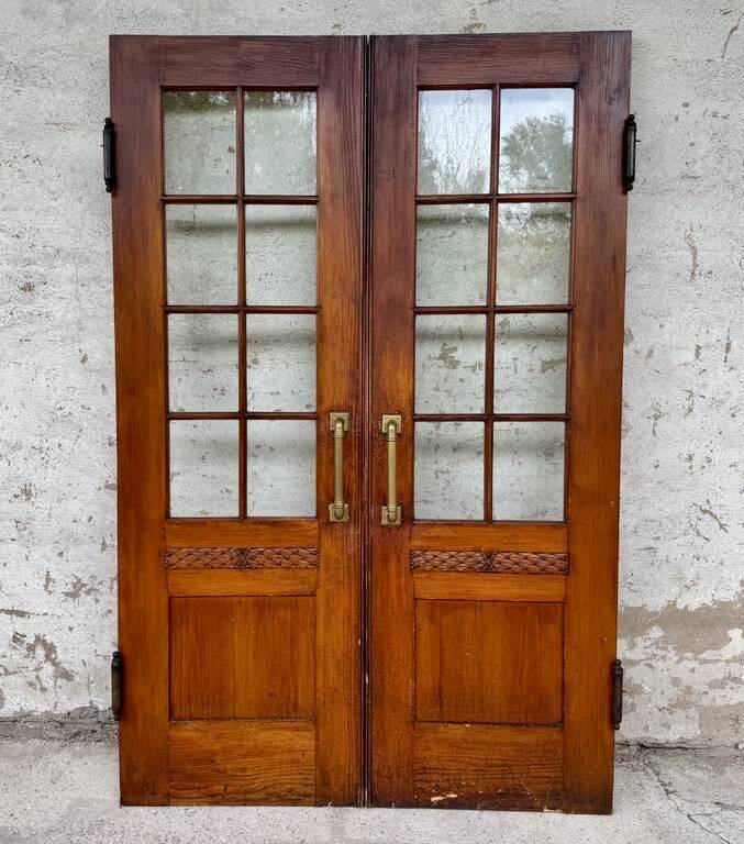 Pair of Art Deco bistro swing doors