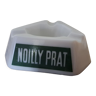 Cendrier triangulaire de bar opaline blanche- support publicitaire pour les apéritifs Noilly Prat