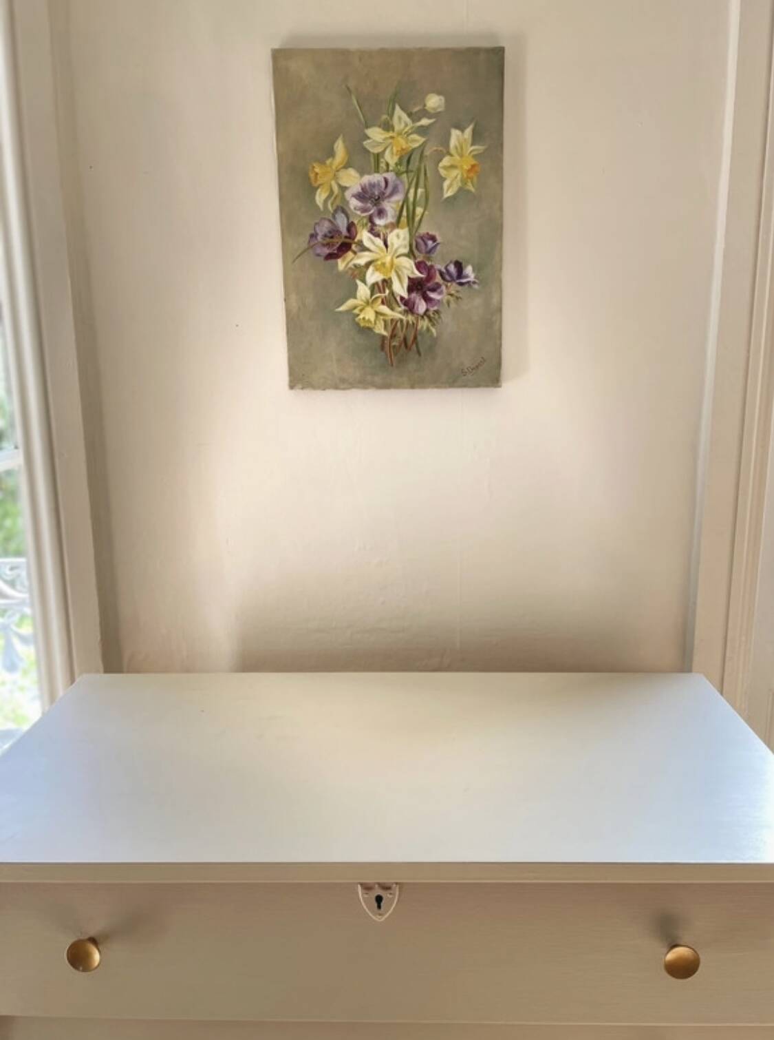 Ancient floral tableau