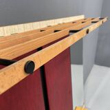 Vintage Wall-Mounted Hallway Panel with Hooks, Mirror & Shelf, 1960s