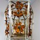 Glass flower hanging lamp 1950-60’s