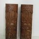 Two carved bamboo pots, pair of brush pots China late 19th early 20th century