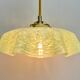 Suspension abat-jour vintage en verre de clichy mint