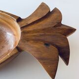 Vintage wooden pineapple cut