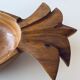 Vintage wooden pineapple cut