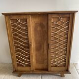 Vintage doll cabinet