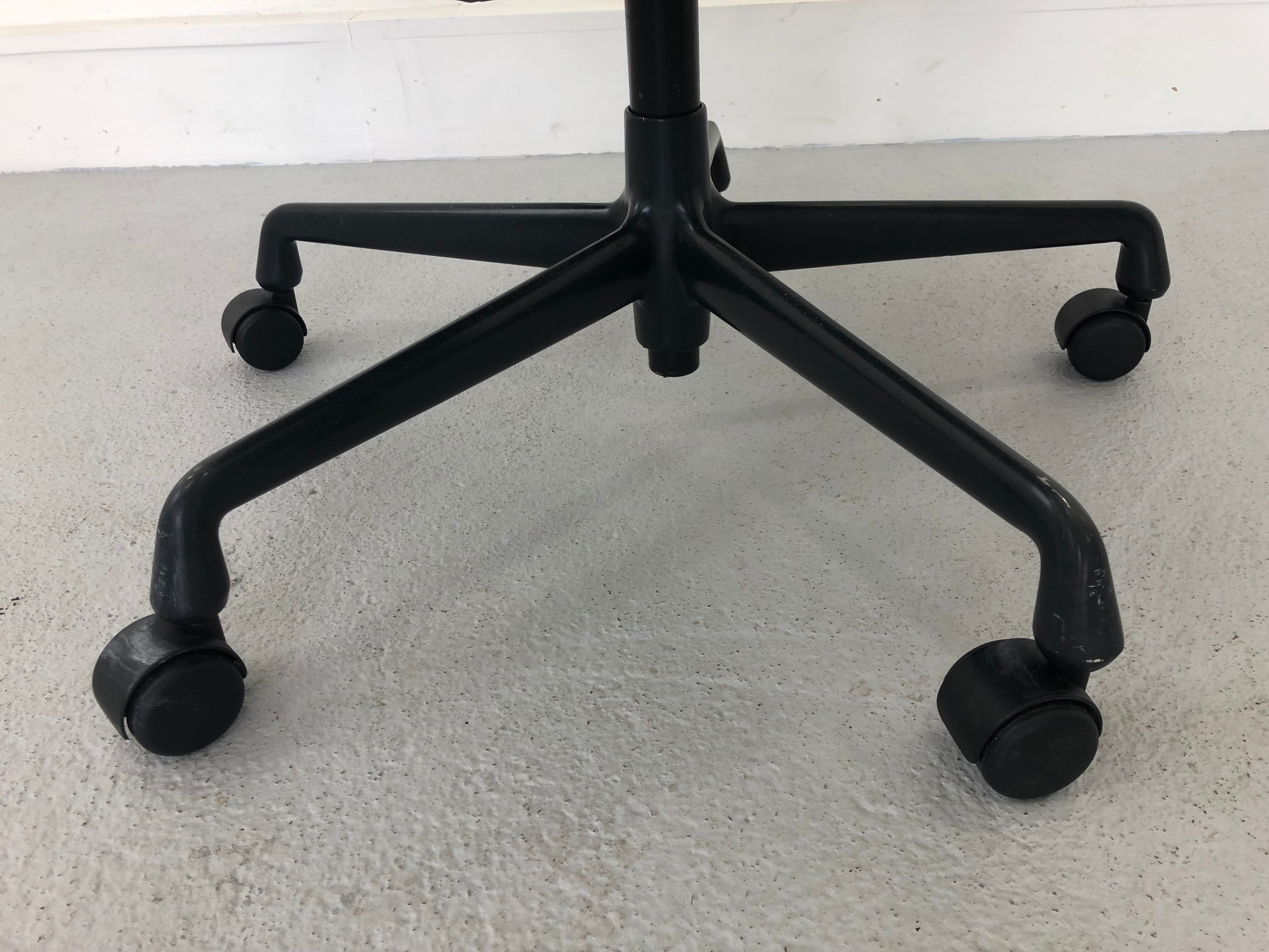 Aluminum black model EA 117 swivel chair by Charles & Ray Eames for Vitra