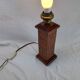 Angel L. Pazmino leather totem lamp 1960 Aztec patterns Style Furniture